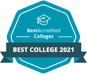 BestAccreditedColleges 2021 badge