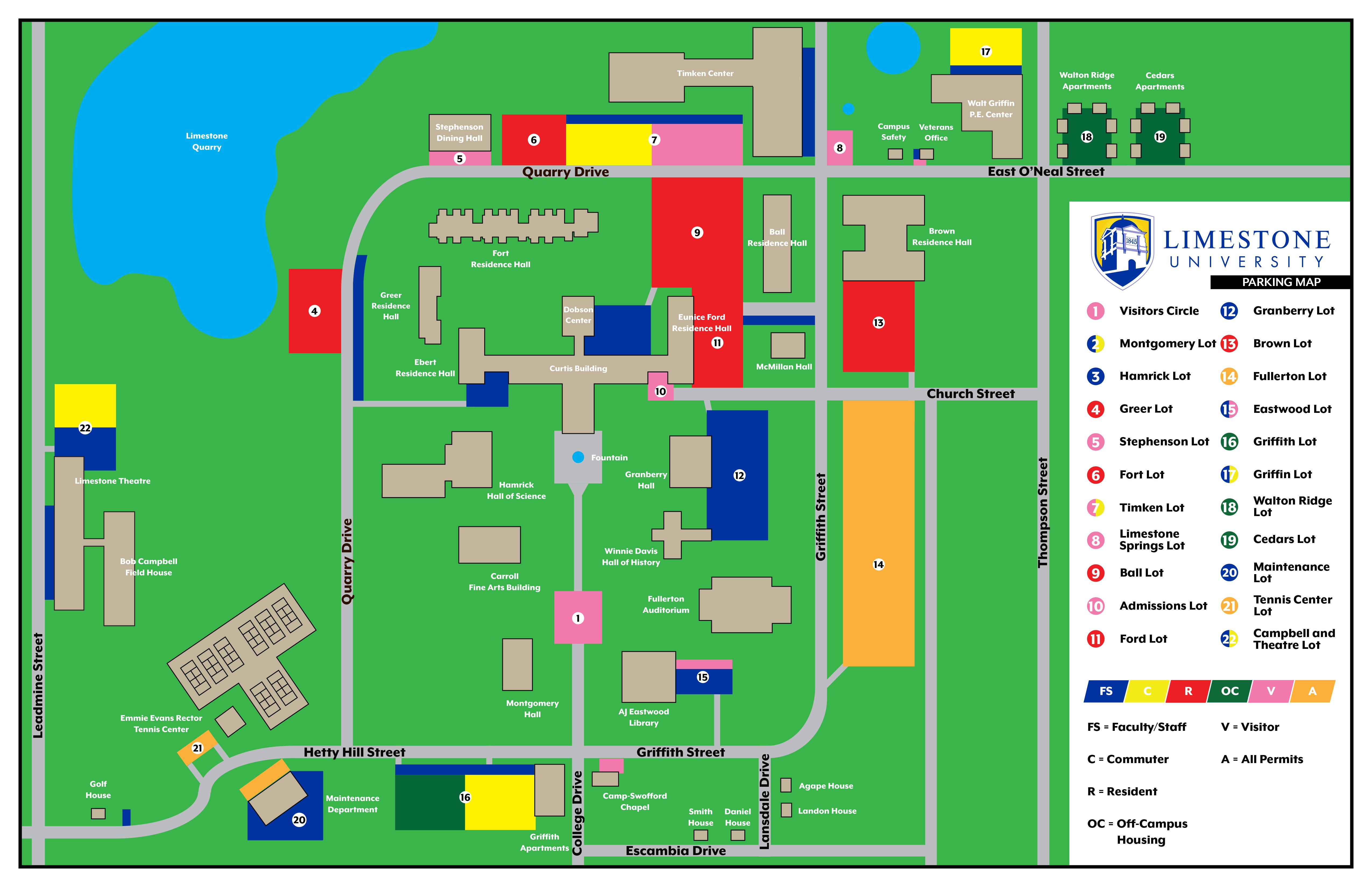 Campus Parking Map