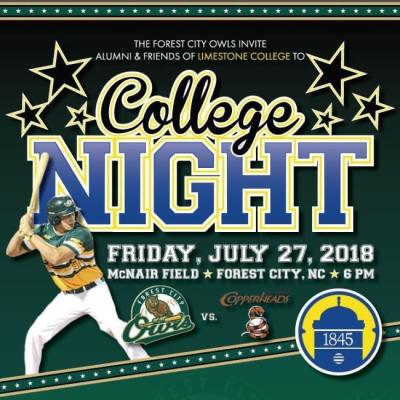 Limestone Hosting "College Night" Alumni Event At Owls Game On July 27