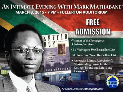 Former Student, South African Author To Speak at Limestone