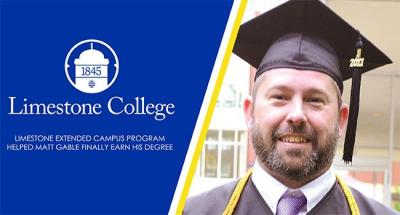 Limestone's Online & Evening ProgramHelped Matt Gable Finally Earn His Degree