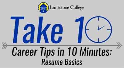 Limestone's "Take 10" Webinars To Provide Career Tips