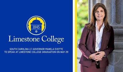 South Carolina Lt. Governor To Speak At Limestone's Outdoor Graduation On May 29 At Gaffney High School Stadium