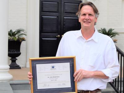 Dr. Alex Richardson Honored With SCICU "Excellence In Teaching Award"