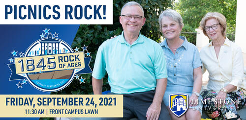 Picnics Rock! Friday, September 24 11:30am Front campus lawn