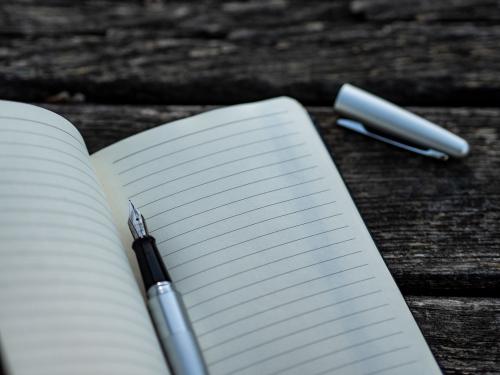 notepad with pen notepad with pen