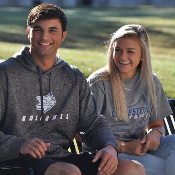 Two students on front campus