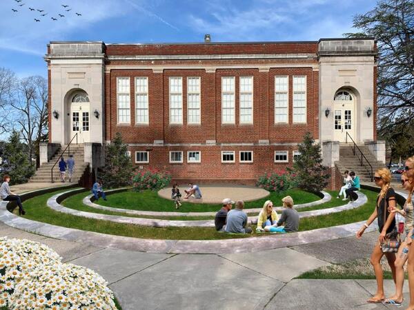 Rendering of Granberry Hall Amphitheater scheduled to open later in the fall of 2020