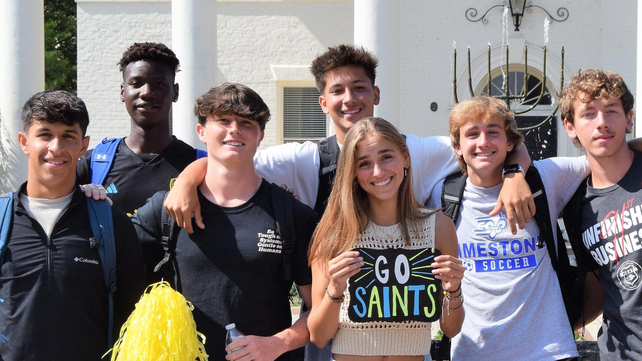 Students on front campus
