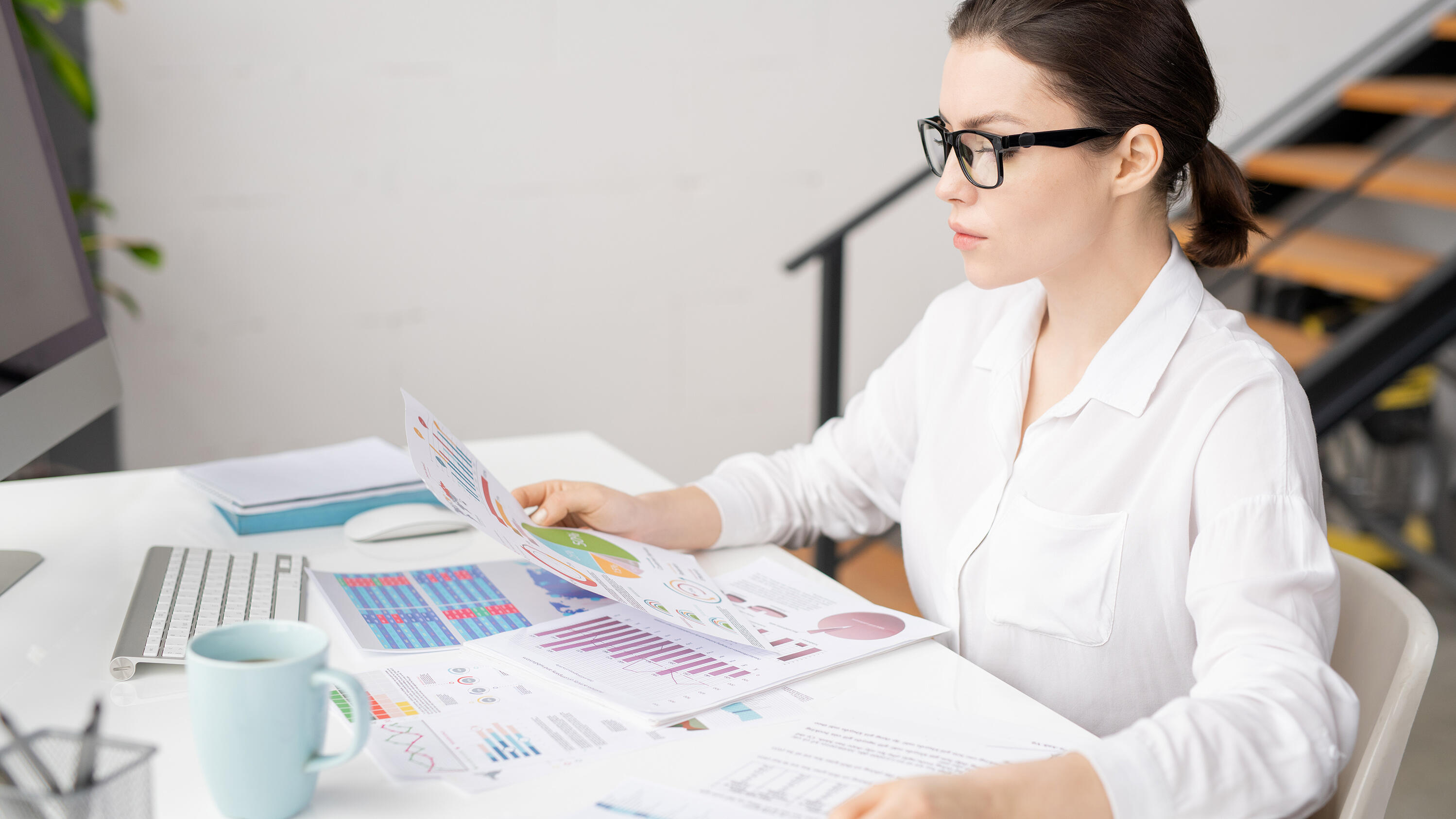 Woman Accountant at desk