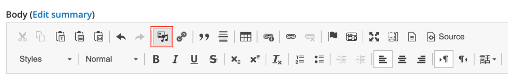 Media Library Button screenshot