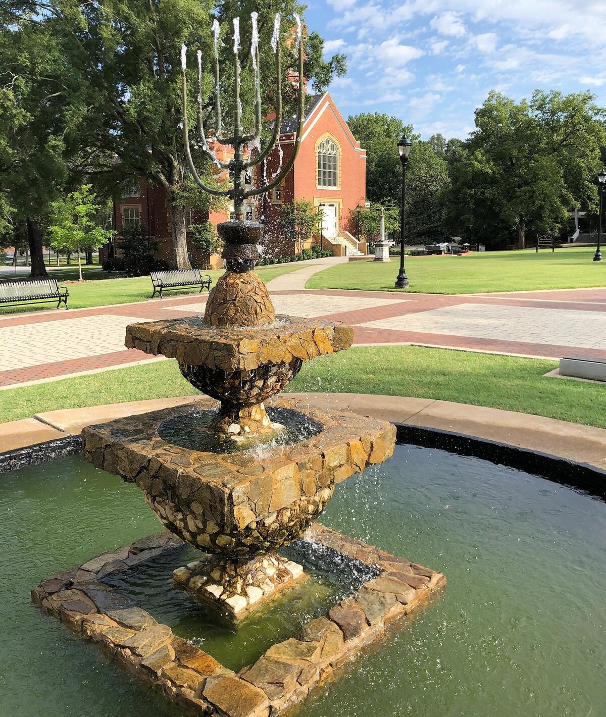 Front Campus Fountain
