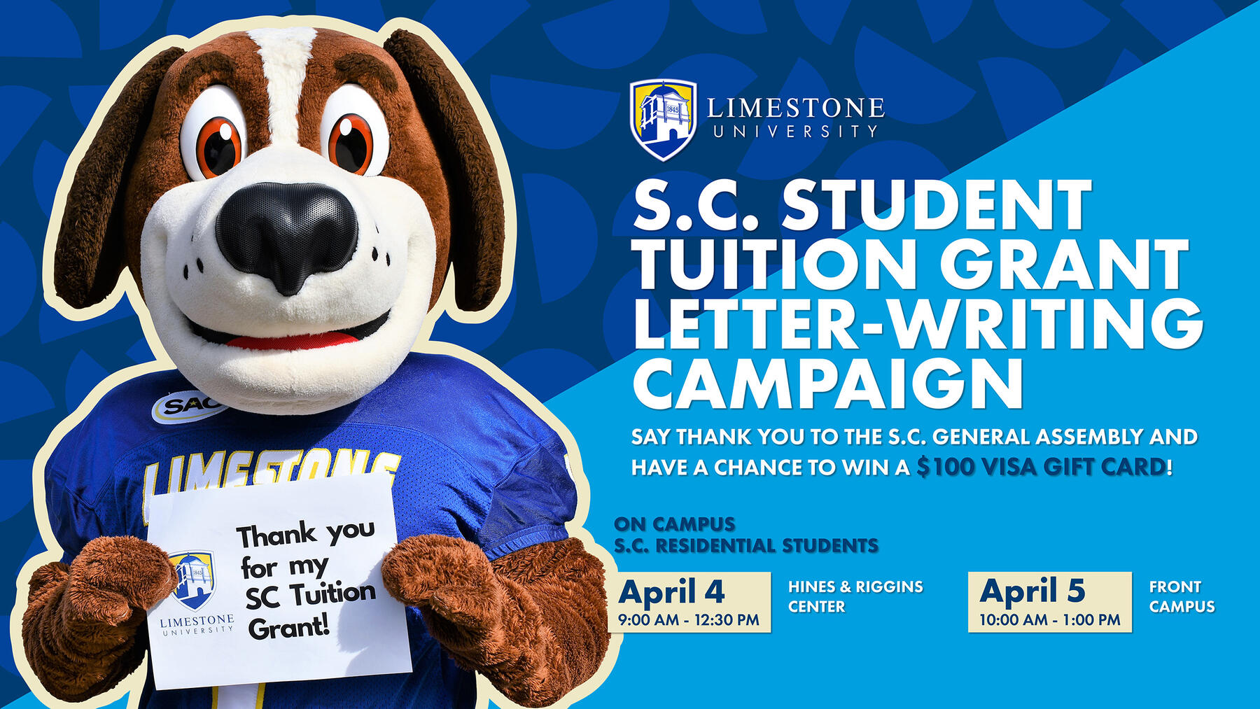 SC Student Tuition Grant Letter-Writing Campaign