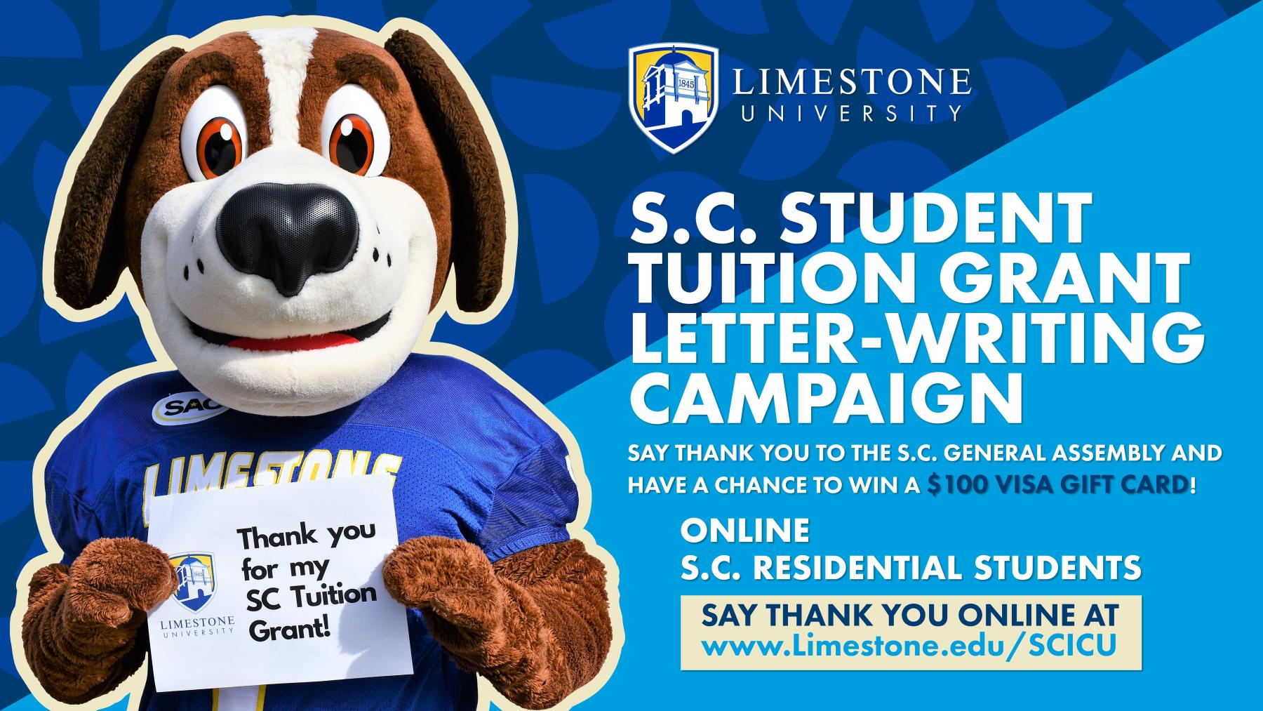SC Student Tuition Grant Letter-Writing Campaign