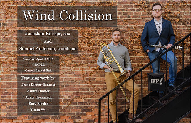 Wind Collision Concert Scheduled April 9