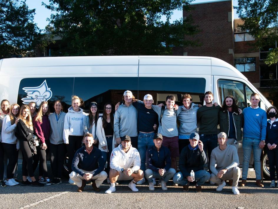 Saints Golf Program Receives Gift Of New Mercedes Sprinter Van