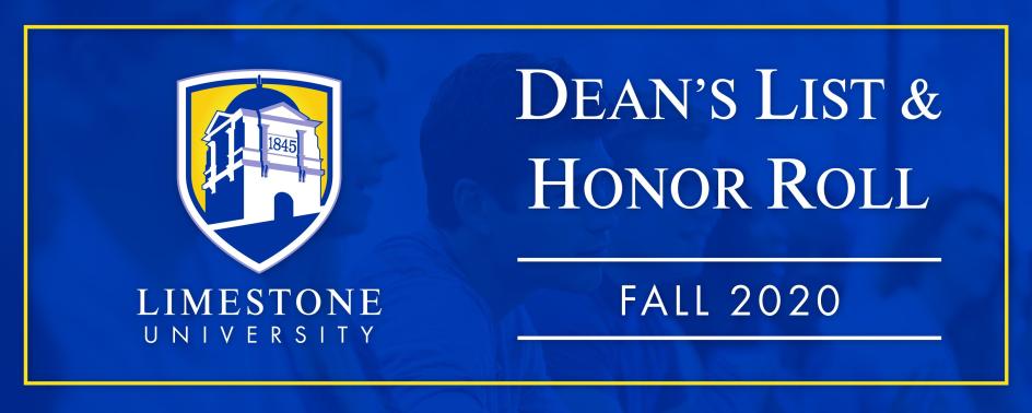 Dean's List & Honor Roll Fall 2020