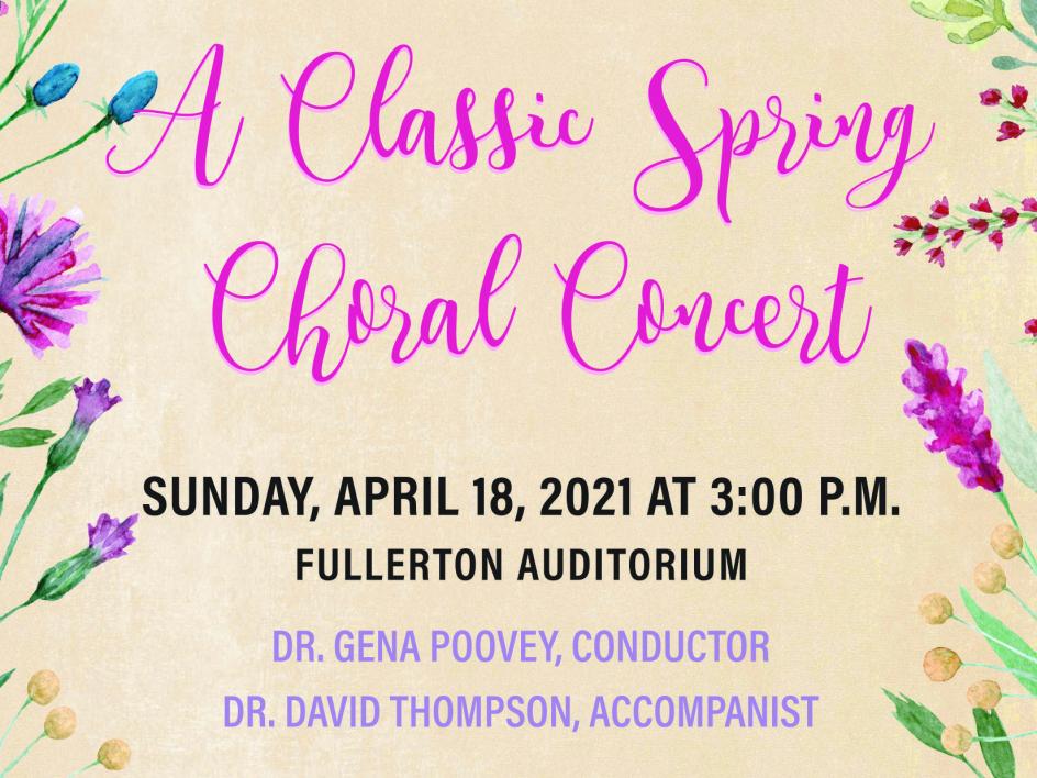 Spring Choral Poster 2021