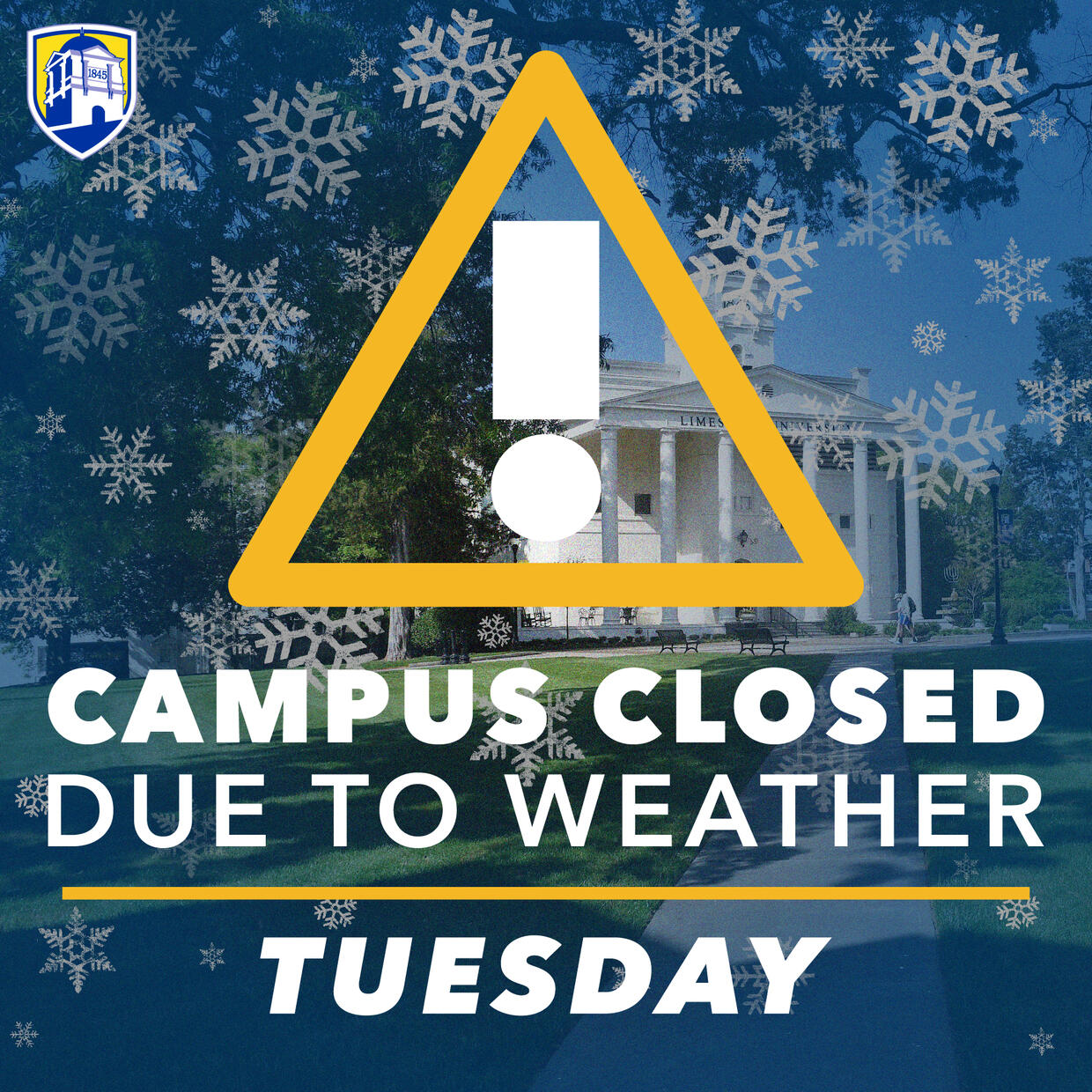 Campus Closed Tuesday