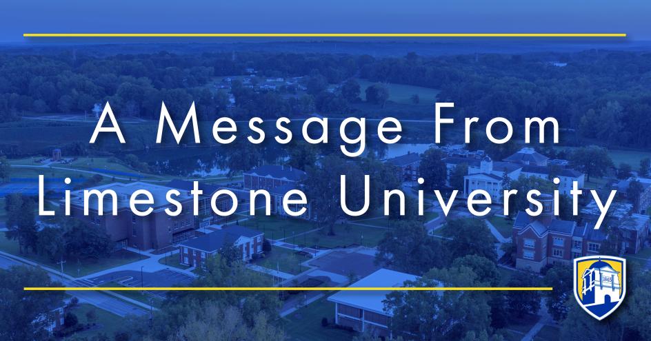 Message From Limestone University 