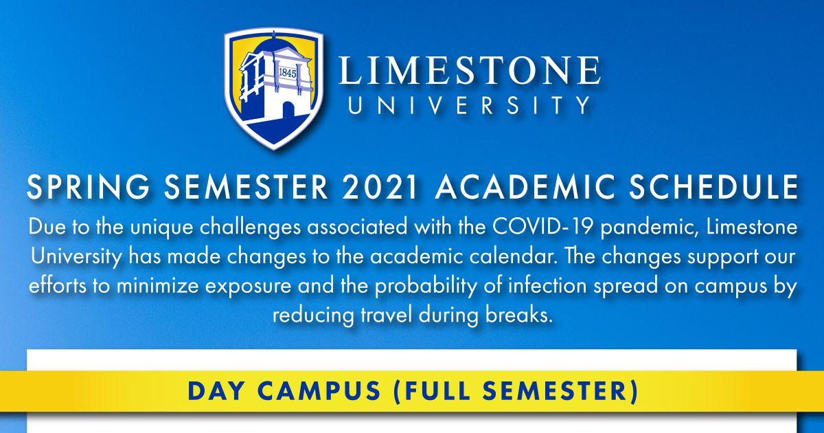 Limestone University Releases Spring Semester 2021 Academic Schedule