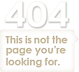 404 “This is not the web page you are looking for”